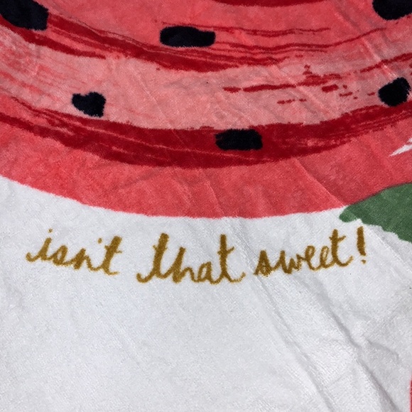 ♠️❤️kate spade New York 100% Cotton Oversized Beach Towel, Strawberry - Picture 4 of 15